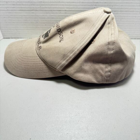 Harley Davidson Baseball Cap - CrystalRiver FL - light khaki sz L/XL - Picture 4 of 7